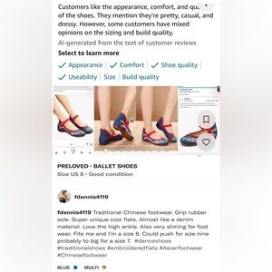 Traditional Chinese dance shoes.